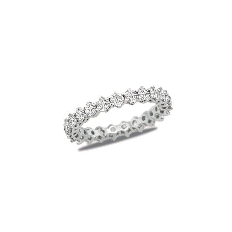Pırlanta Tam Tur Yüzük Round 1.88 ct 14K Beyaz — Uygun Kuyumculuk Biga