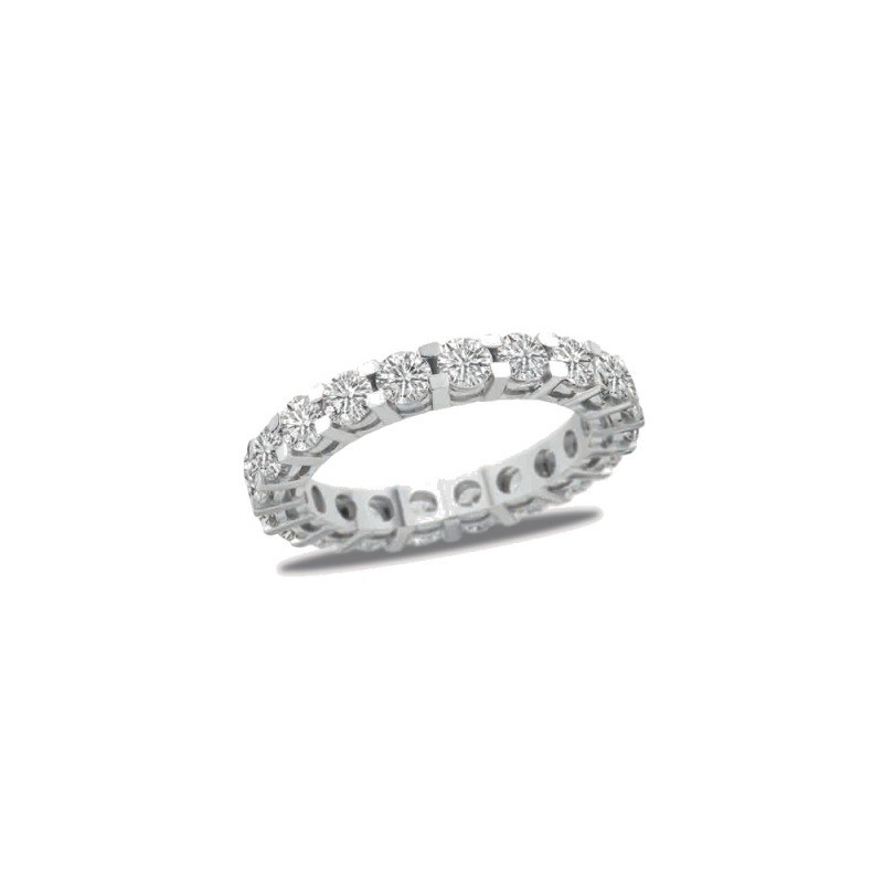 Pırlanta Tam Tur Yüzük Round 2.78 ct 14K Beyaz
