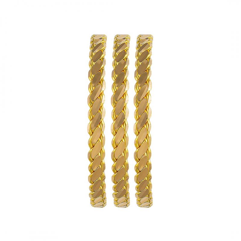 22 Ayar 3'lü Burma Bilezik 25/50 Gram