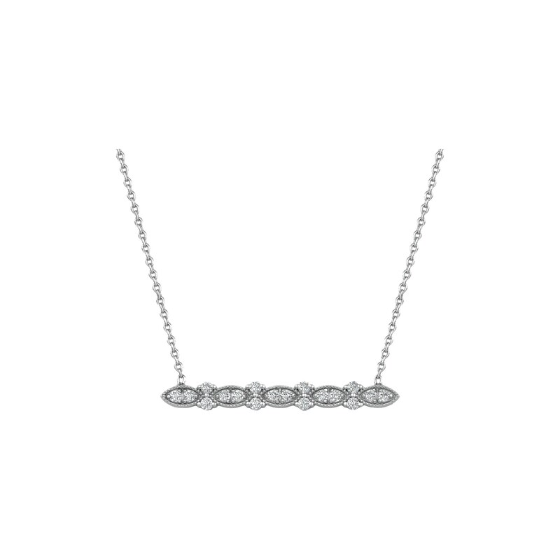 Pırlanta Kolye 0.26 ct 14K Beyaz — Uygun Kuyumculuk Biga