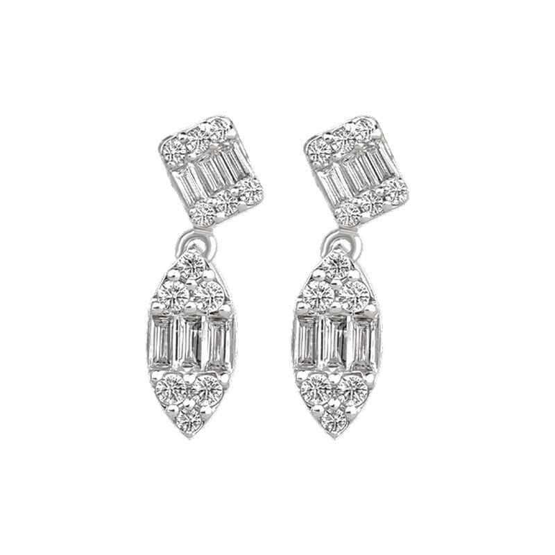 Pırlanta Küpe 0.29 ct 14K Beyaz