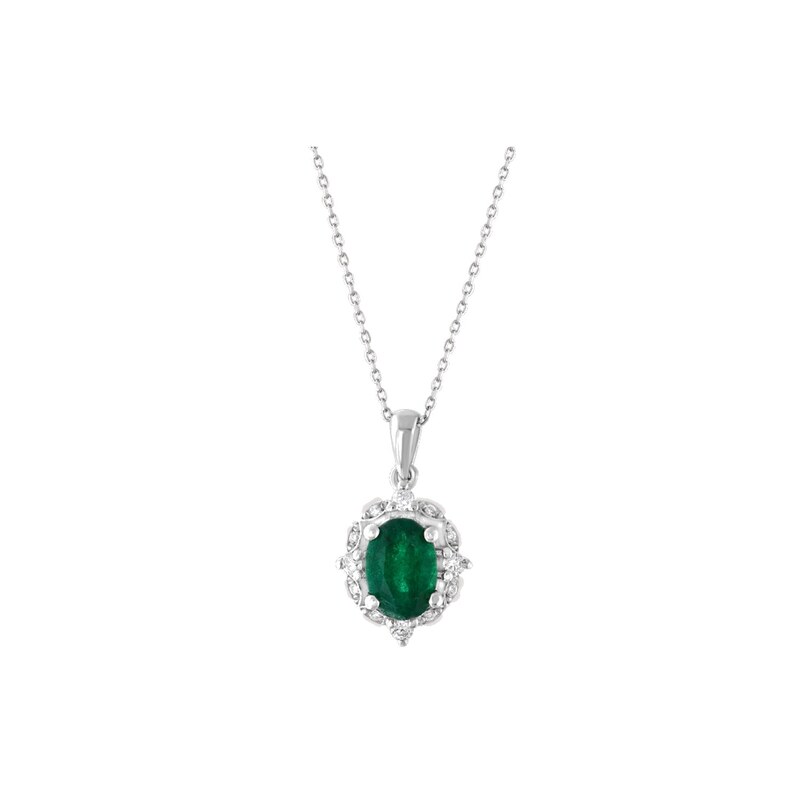 Pırlanta Kolye 0.91 ct 14K Beyaz — Uygun Kuyumculuk Biga