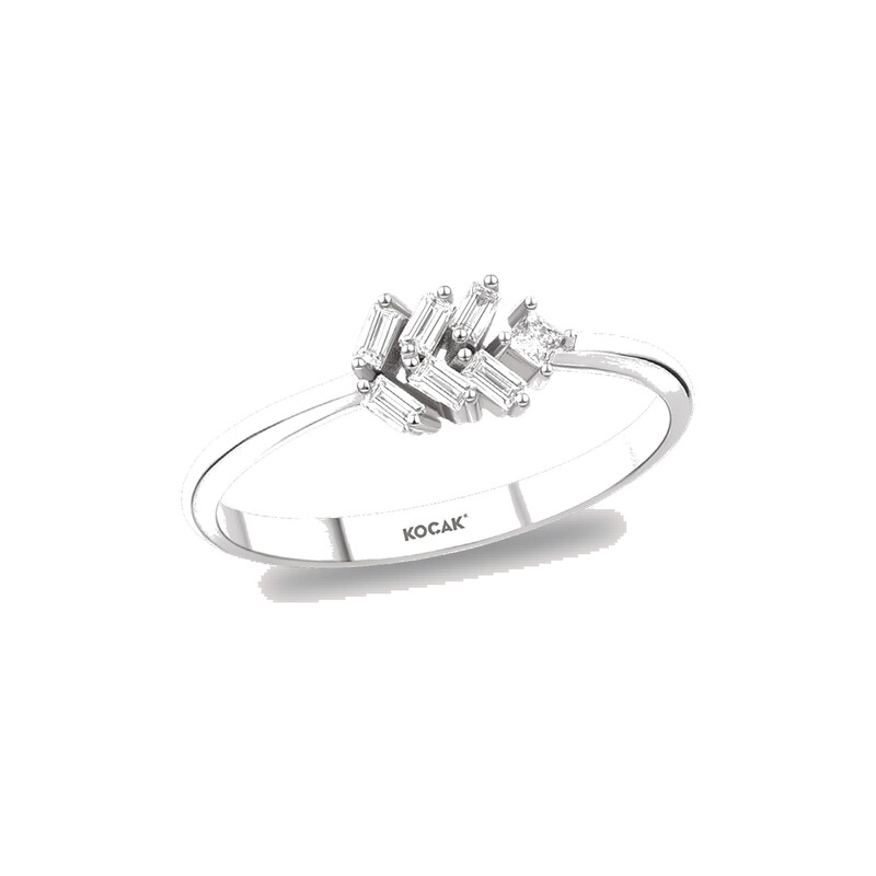 Pırlanta Yüzük 0.06 ct 14K Beyaz