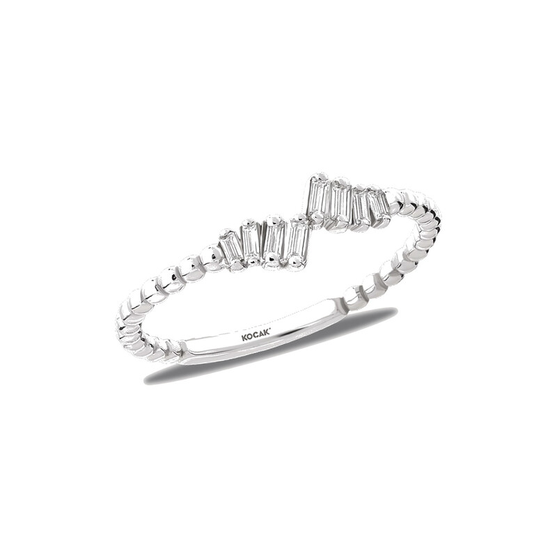 Pırlanta Yüzük 0.11 ct 14K Beyaz