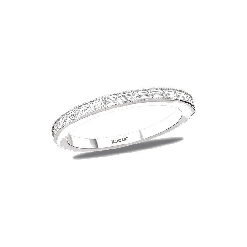 Pırlanta Yüzük 0.44 ct 14K Beyaz