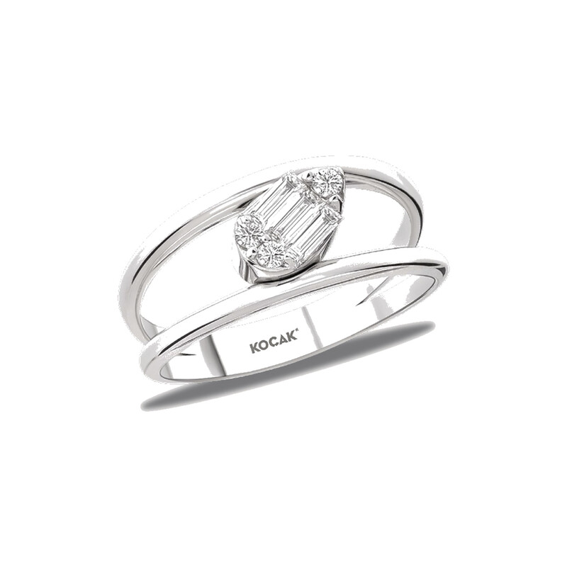 Pırlanta Yüzük 0.25 ct 14K Beyaz