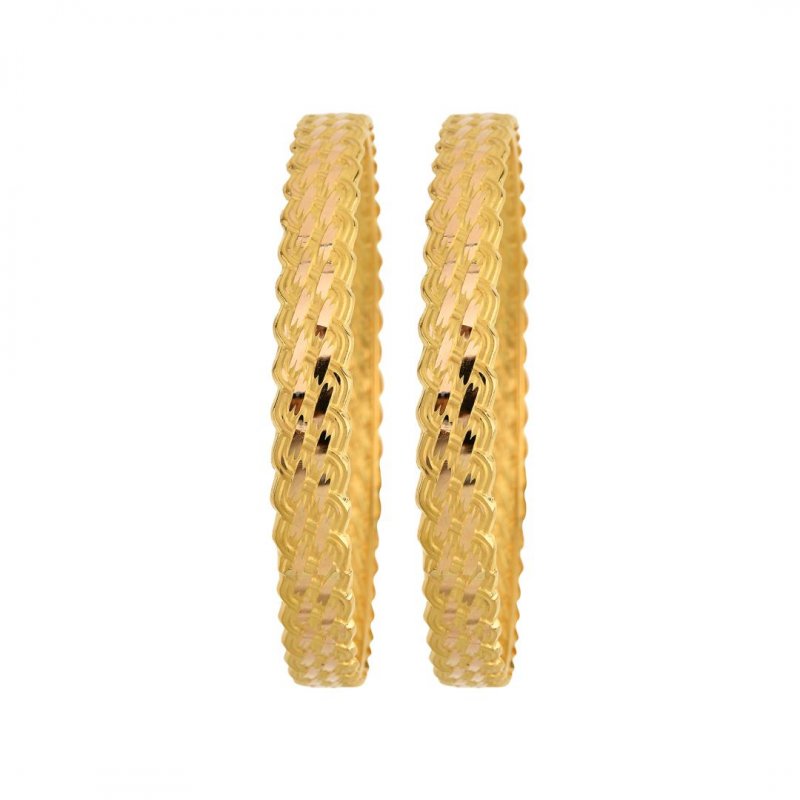 22 Ayar Altın Press Burma Bilezik 10/12 Gram Model 2