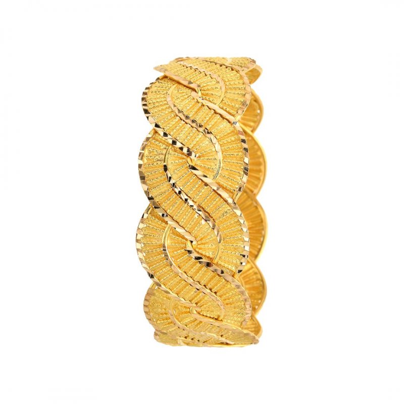 22 Ayar Altın Örme Bilezik 21/23 Gram Model 2