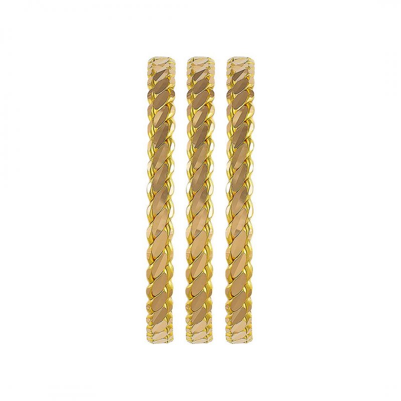 22 Ayar 3'lü Burma Bilezik 15/25 Gram