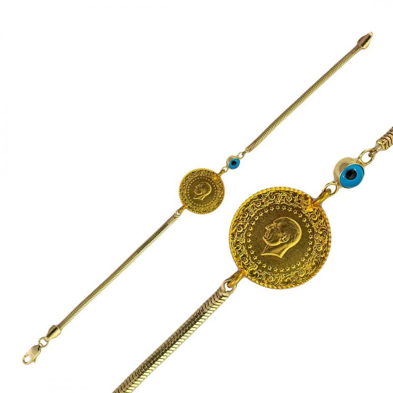 14 Ayar Altın Zincir Bileklik 4.56 Gram