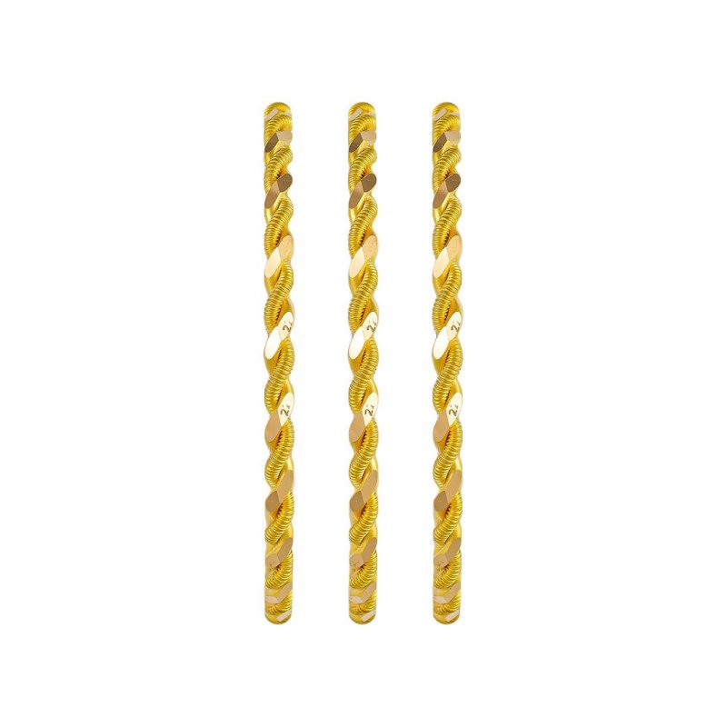 22 Ayar 2'li Burma Bilezik 20/30 Gram