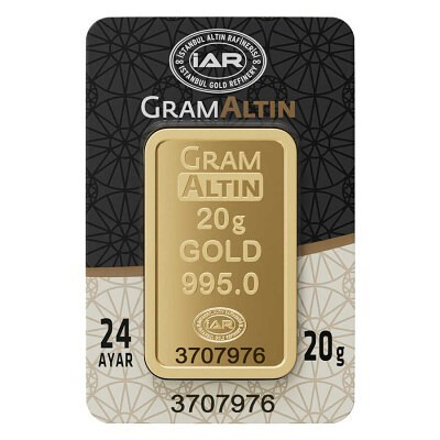 24 Ayar 20 Gram Külçe